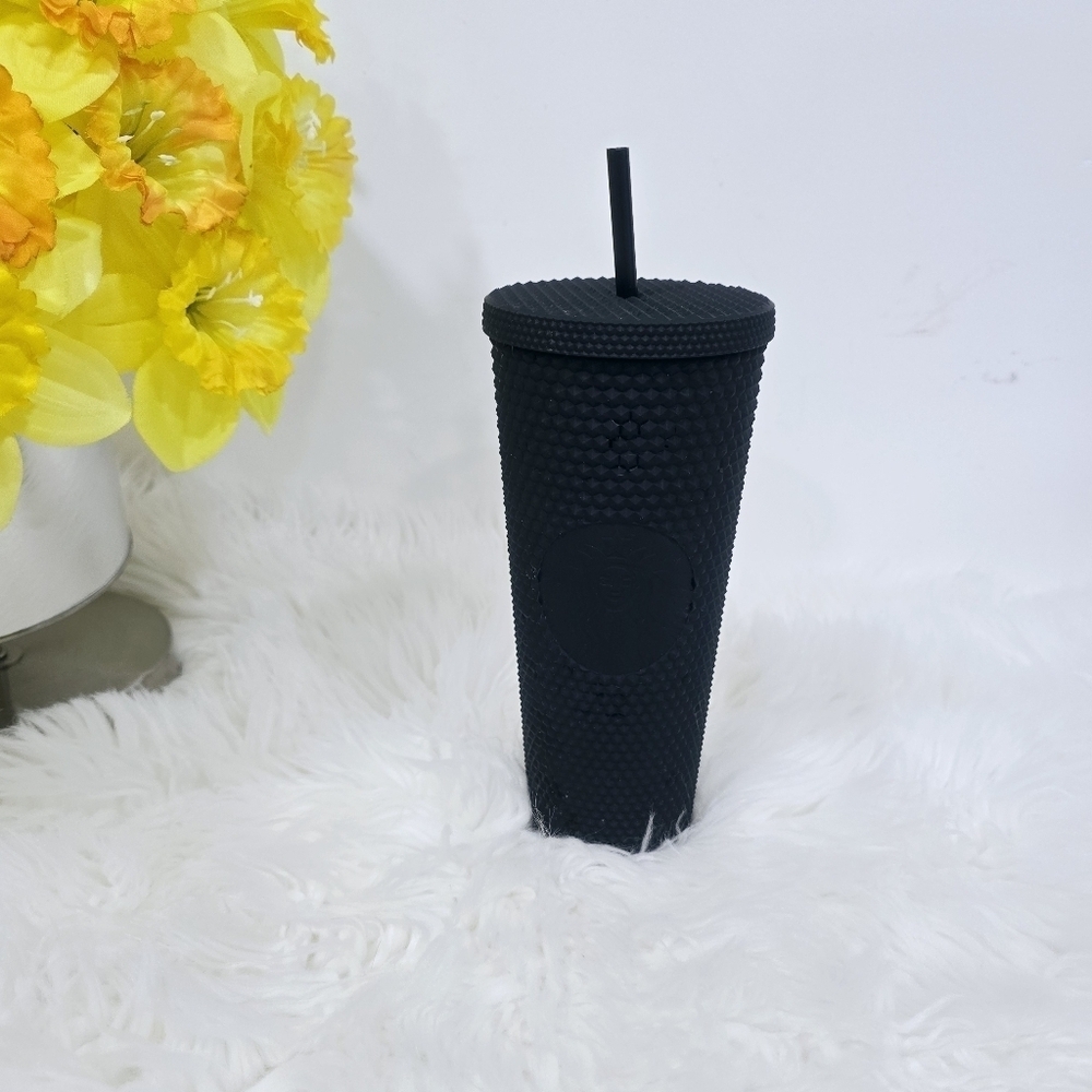 Starbucks Matte Black Studded Plastic Tumbler Limited Edition